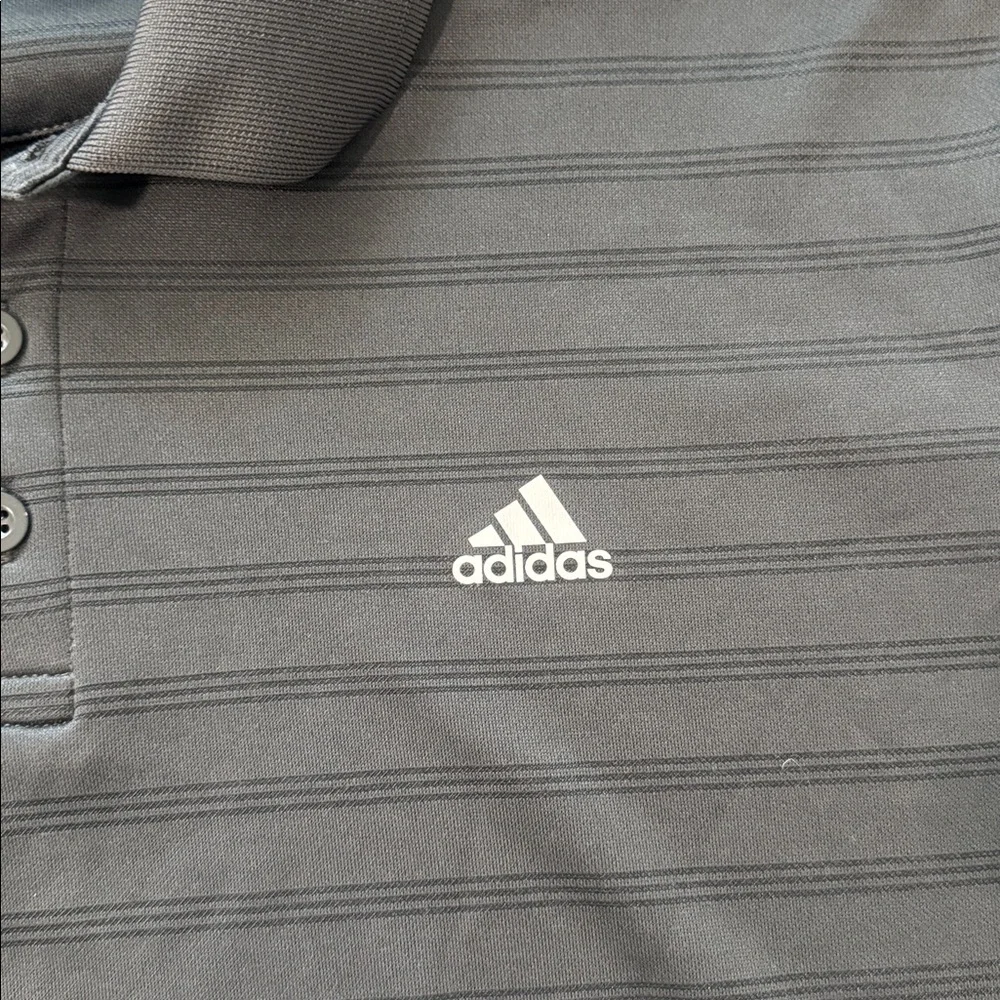 Men’s Adidas Gray Golf Polo Shirt Size XL Athletic